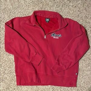 Roots Red Quarter-Zip Sweatshirt